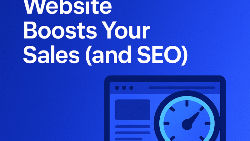 How a Fast Website Boosts Your Sales (and SEO)