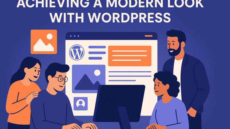 Achieving a Modern Look with WordPress